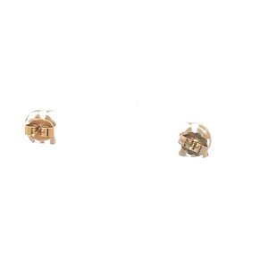 14K NY New York Yankees Logo Symbol Stud Earrings Yellow Gold