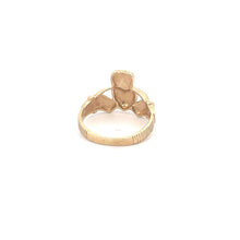 Load image into Gallery viewer, 10K Claddagh Celtic Traditional Loyalty Symbol Ring Yellow Gold