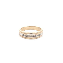 Load image into Gallery viewer, 10K Classic Diamond Vintage Wedding Band Ring Yellow Gold
