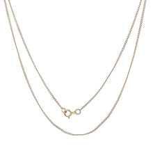 Load image into Gallery viewer, 10K 0.5mm Vintage Curb Link Classic Chain Necklace 18.5&quot; Yellow Gold
