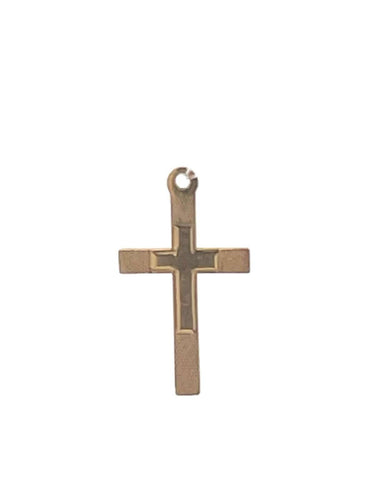 10K Christian Faith Symbol Cross Vintage Charm/Pendant Yellow Gold