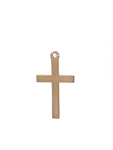 10K Christian Faith Symbol Cross Vintage Charm/Pendant Yellow Gold